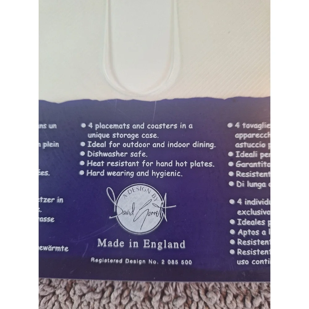 Pimpernel Placements & Coasters Strawberry Made In‎ England Durable Vinyl